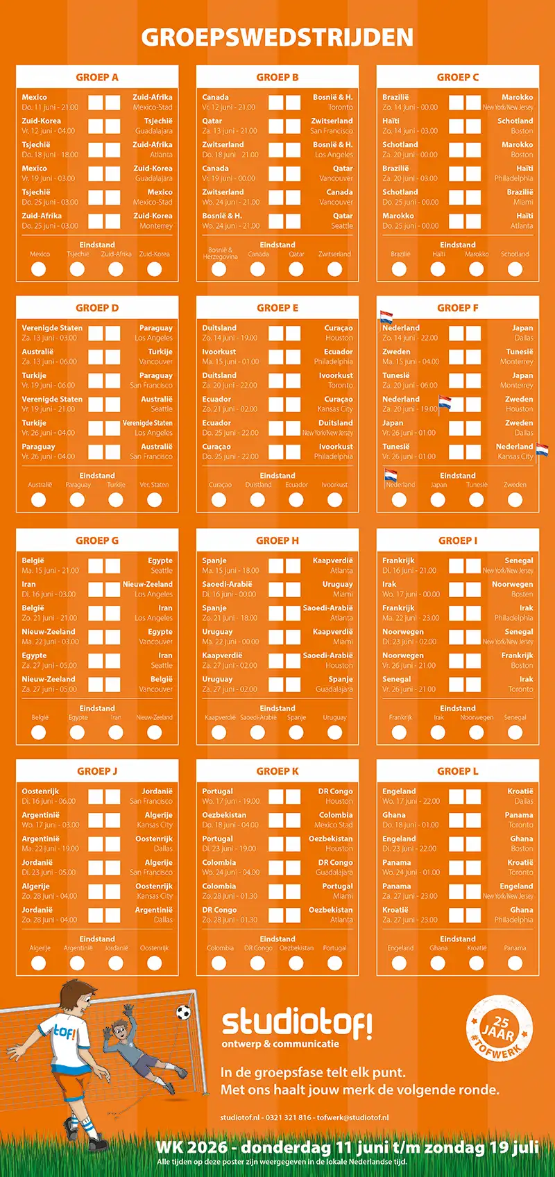 StudioTof! Voetbalschema WK 2026 StudioTof! Voetbalschema WK 2026